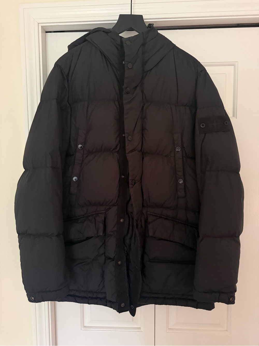 Stone Island Crinkle Rep NY Down Jacket - Black Size Medium